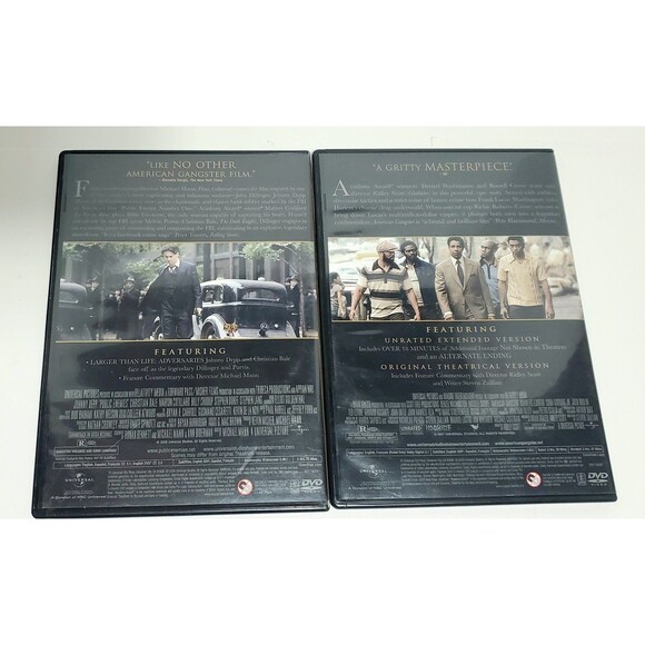 Gangster 5-Movie DVD Lot Scarface Carlito’s Way American Public Enemies - Picture 4 of 9